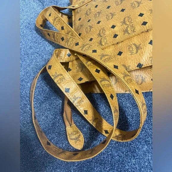 MCM Tan Leather Shoulder Bag - Picture 9 of 15